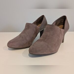 Dexflex Comfort Women's Maureen Taupe Shootie Boot Heel Shoes Size 7.5